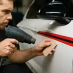 Installazione strisce decorative auto: i passaggi che prevengono il sollevamento precoce